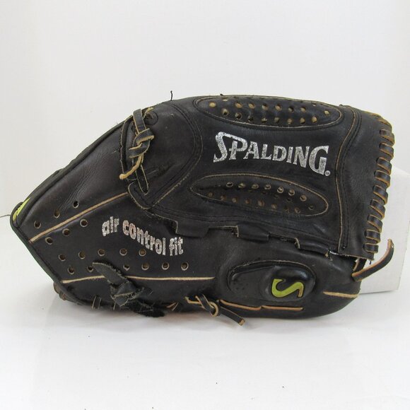 Spalding Air Control Fit Black RHT 5 Finger Baseball Glove Air Flex 13.5 - Picture 1 of 11
